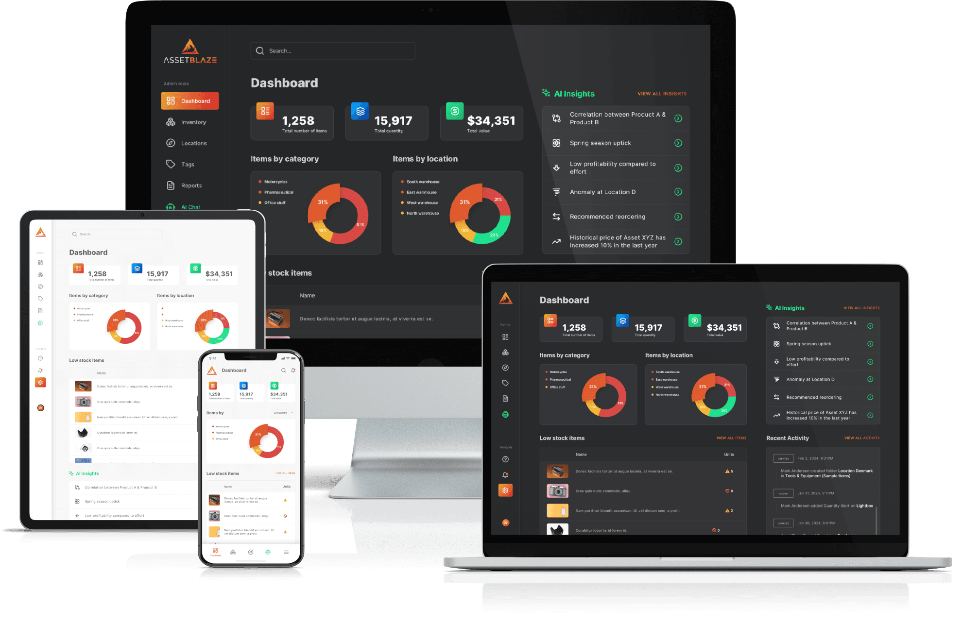 AssetBlaze mobile inventory app for iOS and Android